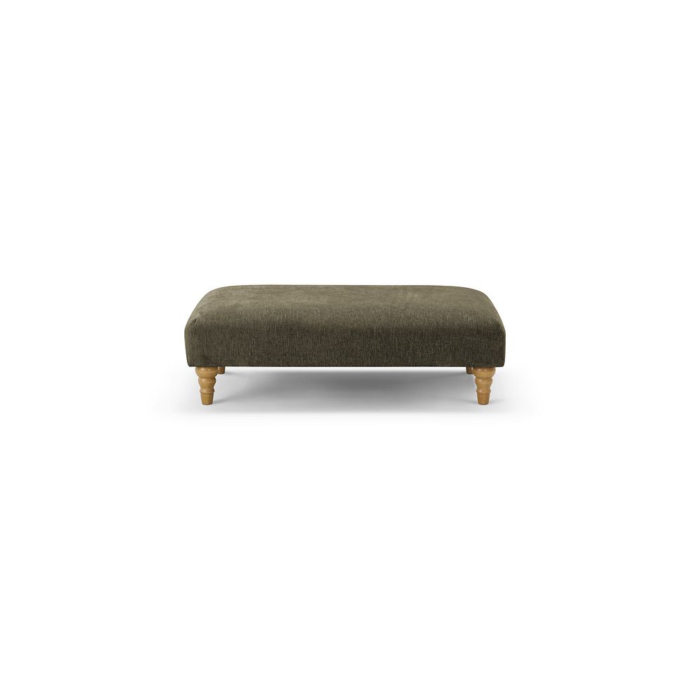 Eloise Footstool in Marlan Olive Green Fabric 2