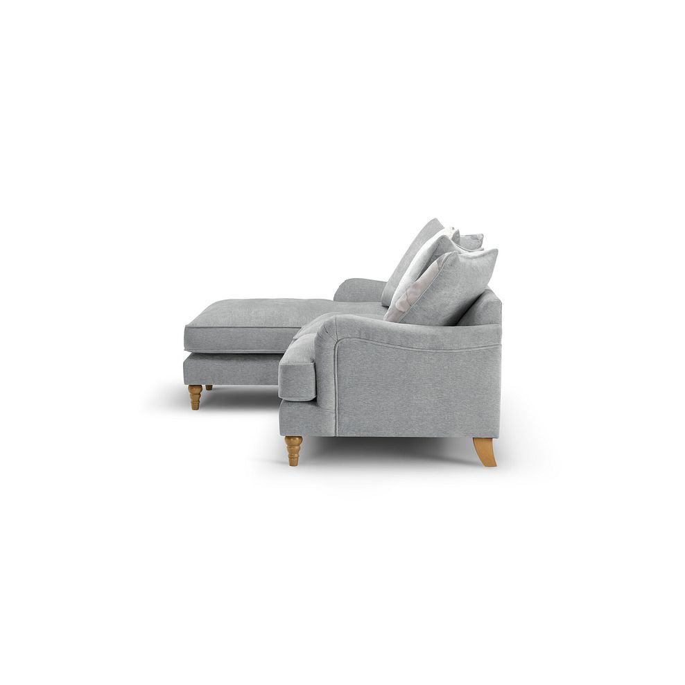 Eloise Left Hand Chaise Pillow Back Sofa in Marlan Casper Fabric 3