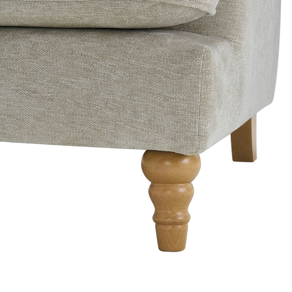 Eloise Left Hand Chaise Sofa in Marlan Natural Fabric 8