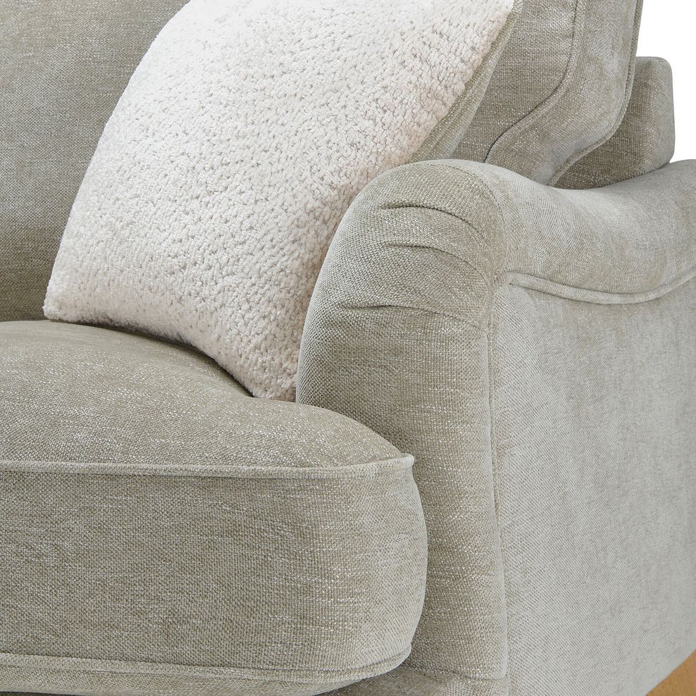 Eloise Left Hand Chaise Sofa in Marlan Natural Fabric 11