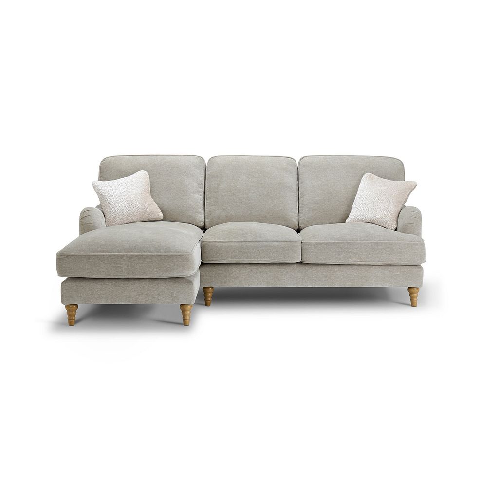Eloise Left Hand Chaise Sofa in Marlan Natural Fabric 4