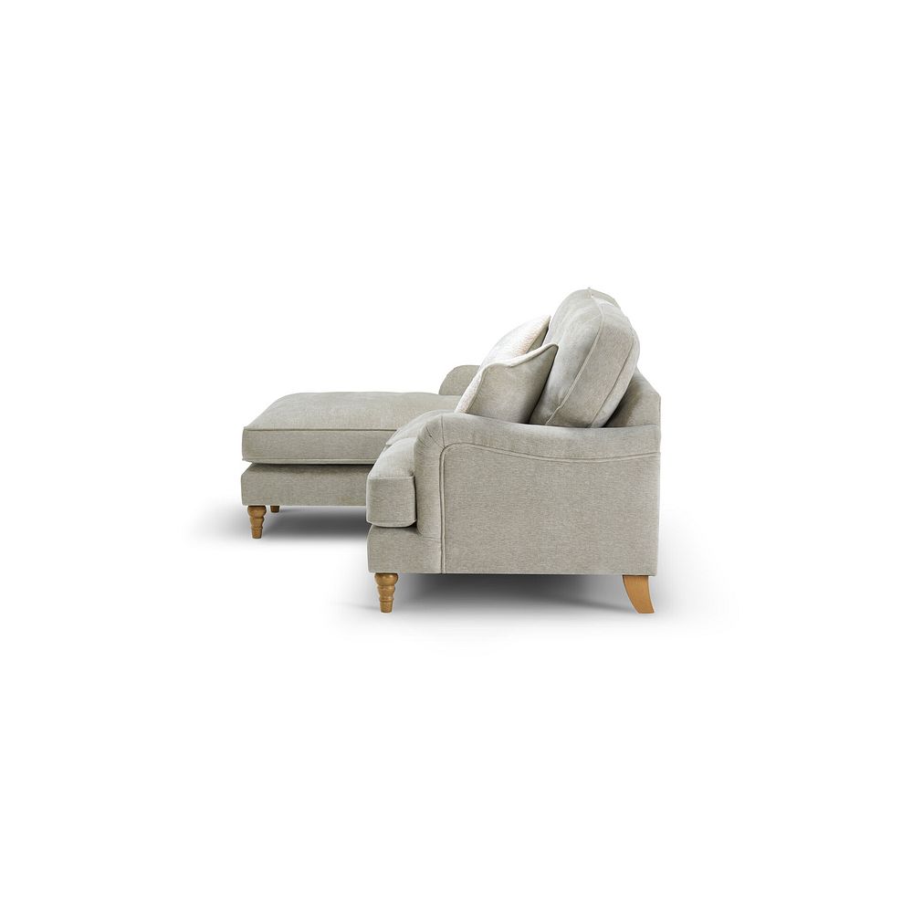 Eloise Left Hand Chaise Sofa in Marlan Natural Fabric 5