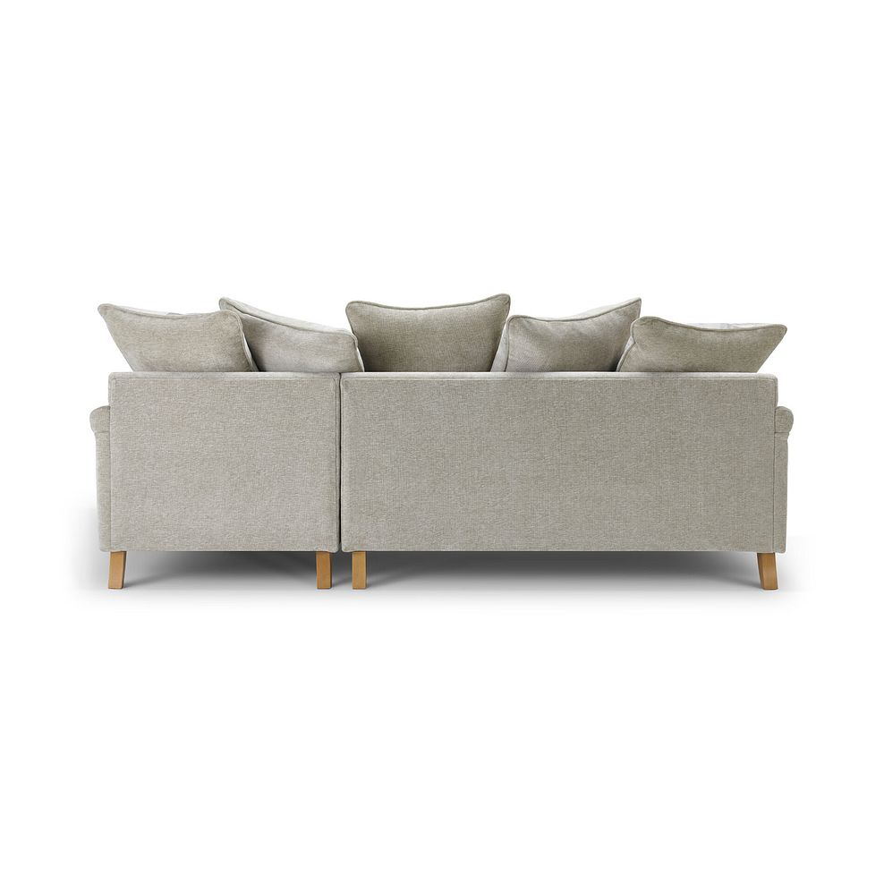 Eloise Right Hand Chaise Pillow Back Sofa in Marlan Natural Fabric 8