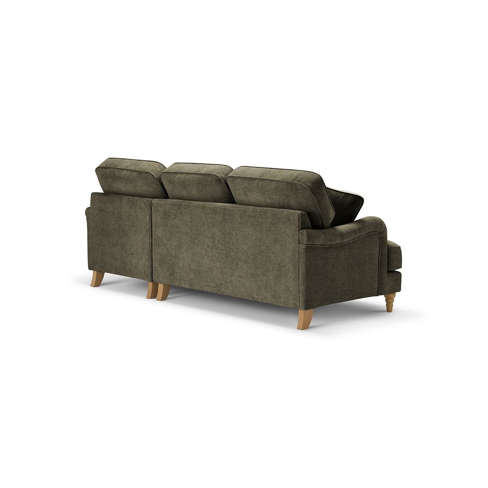 Eloise Right Hand Chaise Sofa in Marlan Olive Green Fabric 4