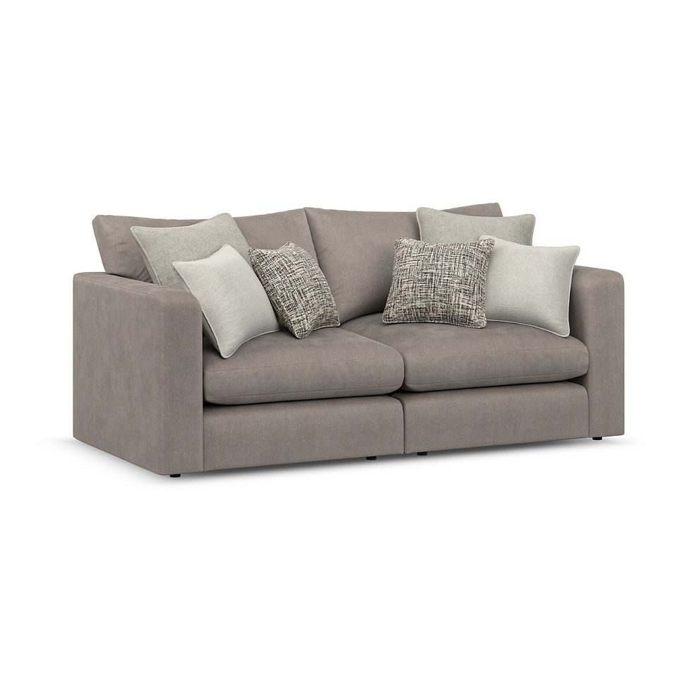 Elston 2 Seater Modular Sofa in Penny Clay Fabric - Group 8 1
