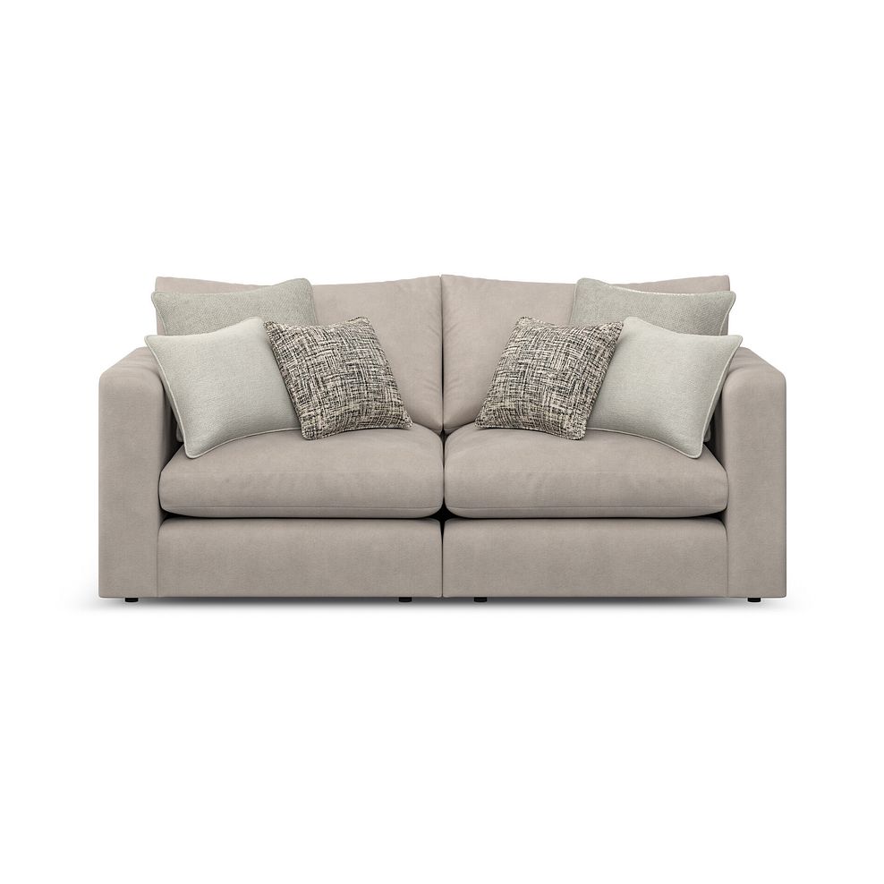 Elston 2 Seater Modular Sofa in Penny Mid Grey Fabric - Group 8 2