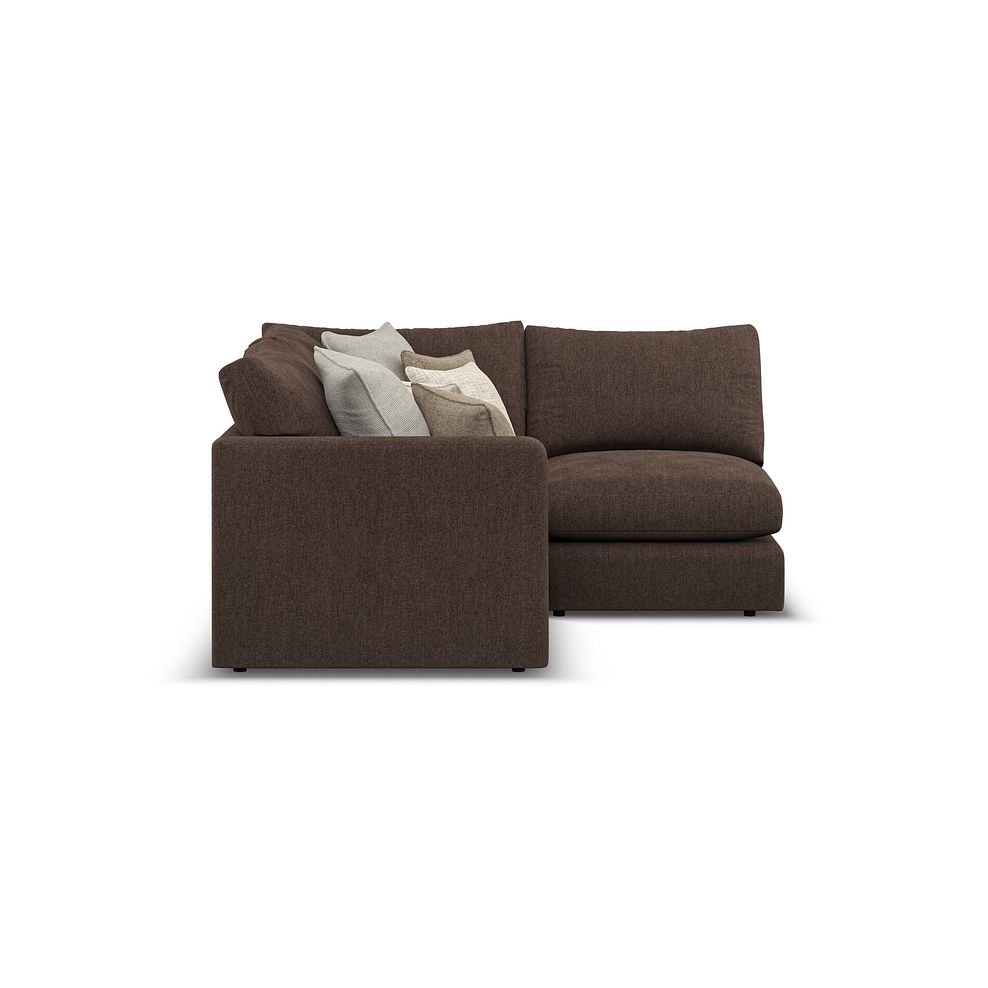 Elston 3 Seat Left Hand Modular Corner Sofa in Penny Cacao Fabric - Group 6 4