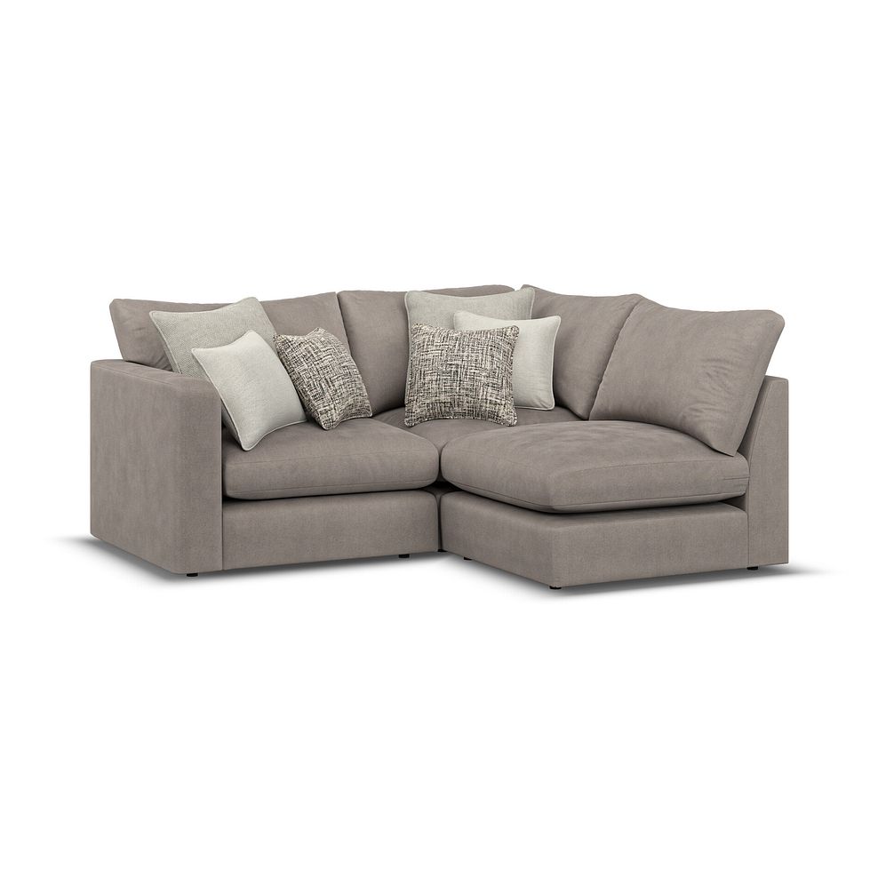 Elston 3 Seat Left Hand Modular Corner Sofa in Penny Clay Fabric - Group 6 1