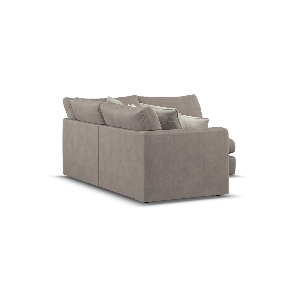 Elston 3 Seat Left Hand Modular Corner Sofa in Penny Clay Fabric - Group 6 3