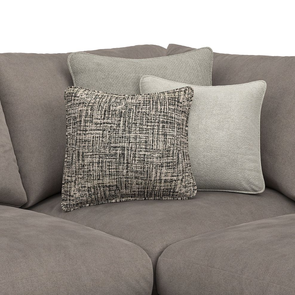 Elston 3 Seat Left Hand Modular Corner Sofa in Penny Clay Fabric - Group 6 6