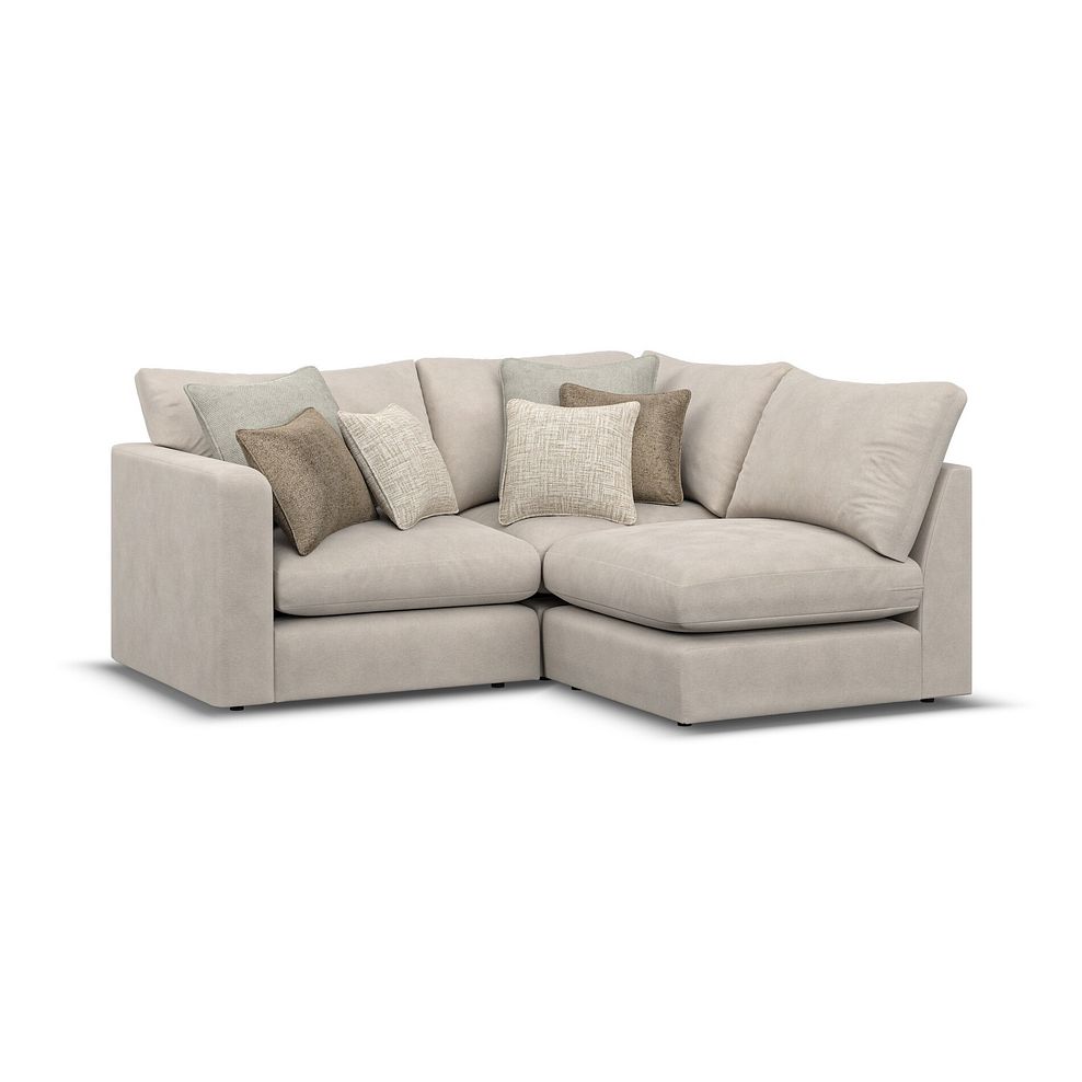 Elston 3 Seat Left Hand Modular Corner Sofa in Penny Dove Fabric - Group 6 1