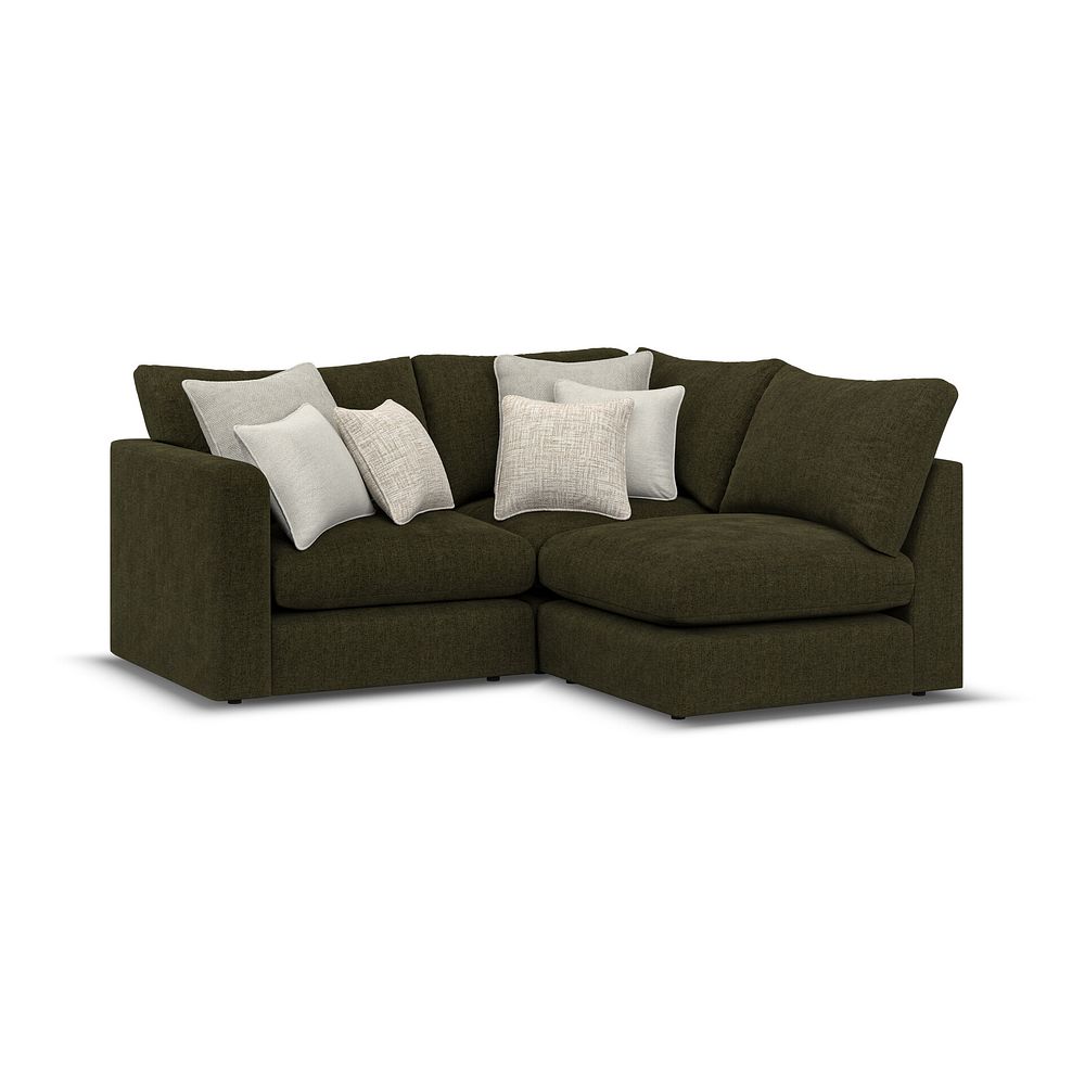 Elston 3 Seat Left Hand Modular Corner Sofa in Penny Forest Fabric - Group 6 3