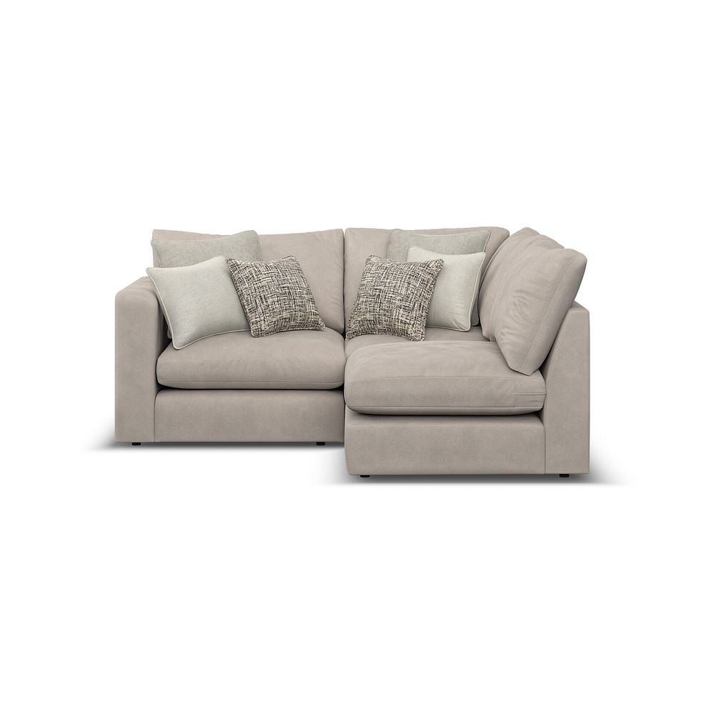 Elston 3 Seat Left Hand Modular Corner Sofa in Penny Mid Grey Fabric - Group 6 2