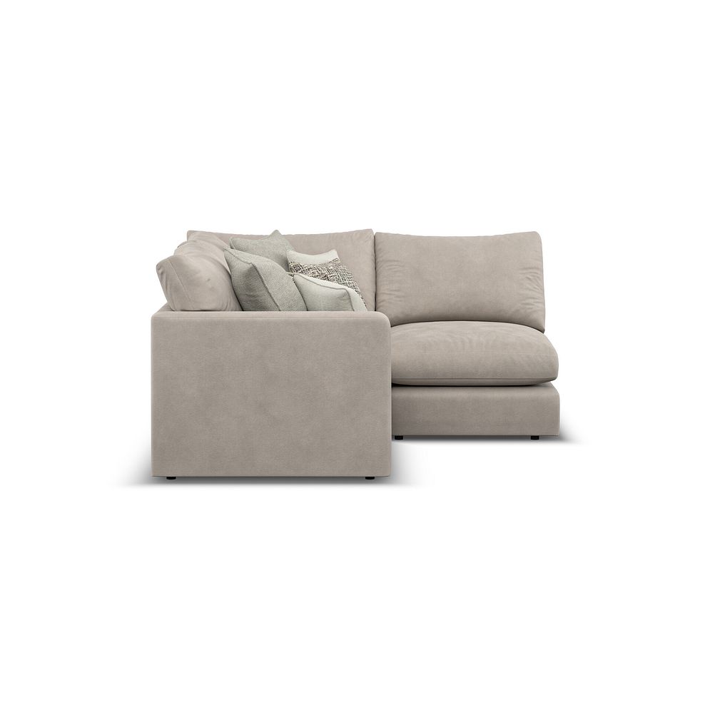 Elston 3 Seat Left Hand Modular Corner Sofa in Penny Mid Grey Fabric - Group 6 3