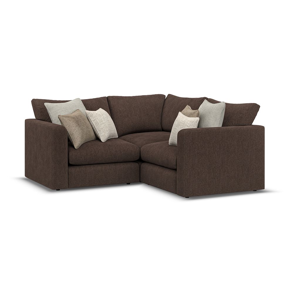 Elston 3 Seat Modular Corner Sofa in Penny Cacao Fabric - Group 1 1