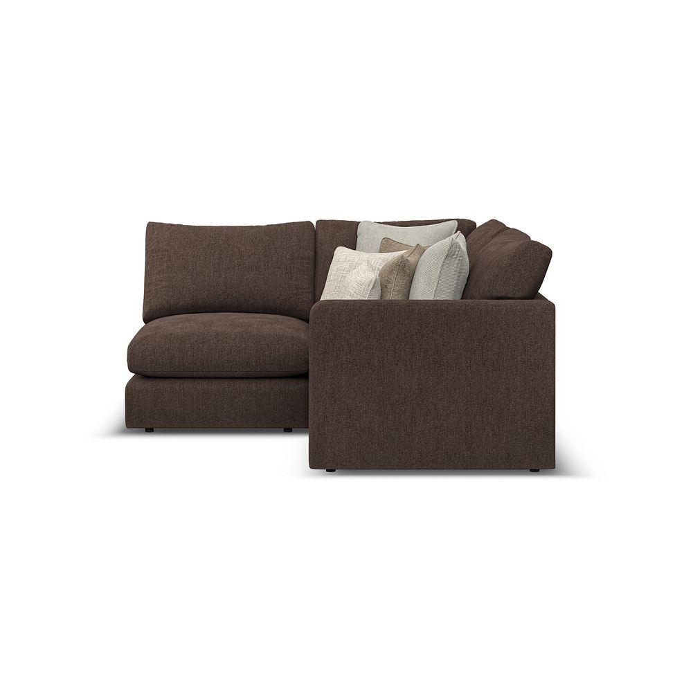Elston 3 Seat Right Hand Modular Corner Sofa in Penny Cacao Fabric - Group 7 2