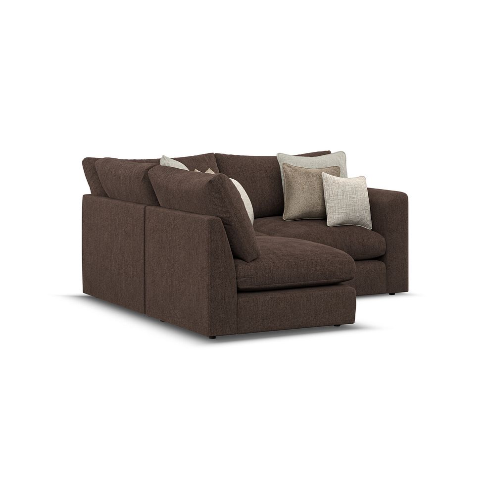 Elston 3 Seat Right Hand Modular Corner Sofa in Penny Cacao Fabric - Group 7 3