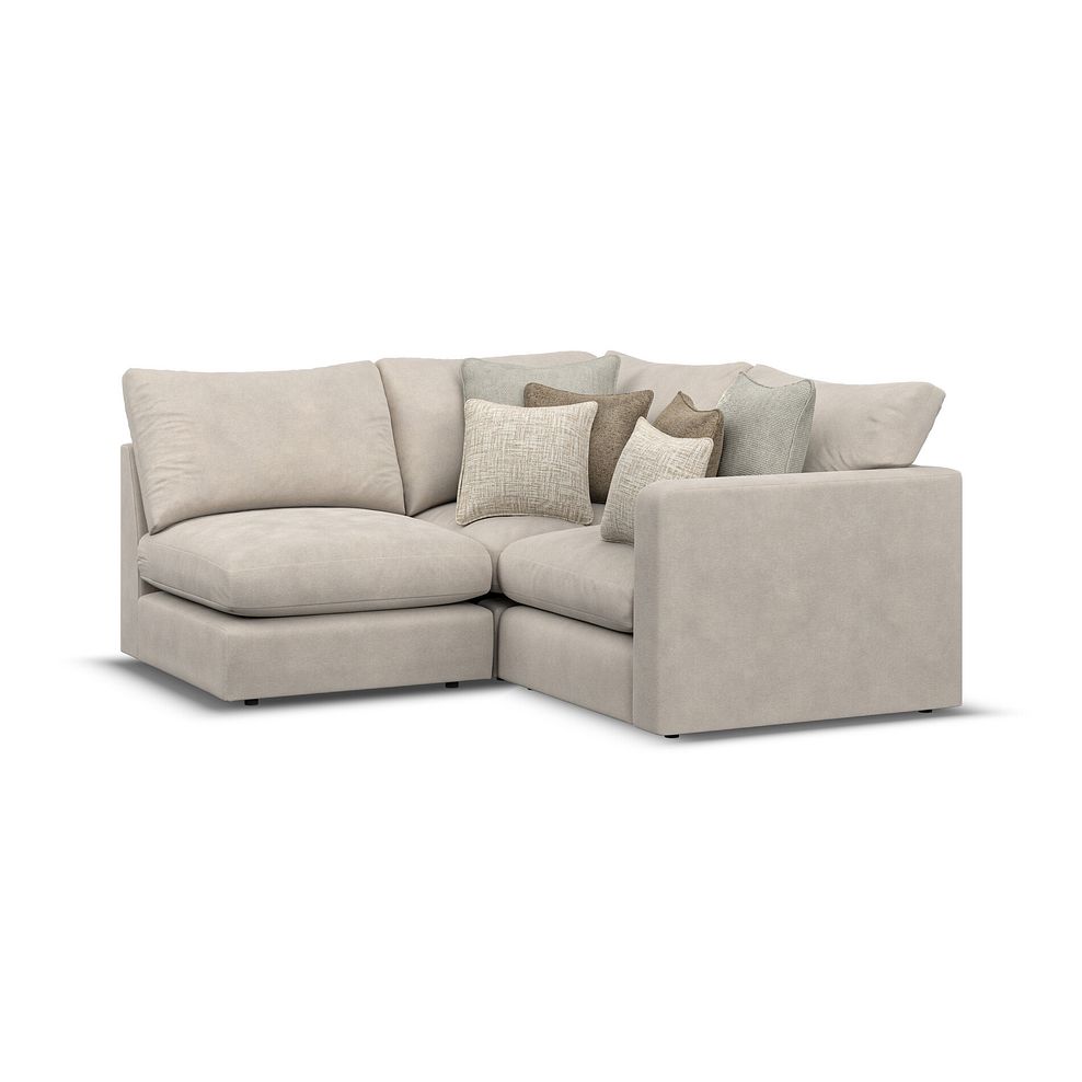 Elston 3 Seat Right Hand Modular Corner Sofa in Penny Dove Fabric - Group 7 1