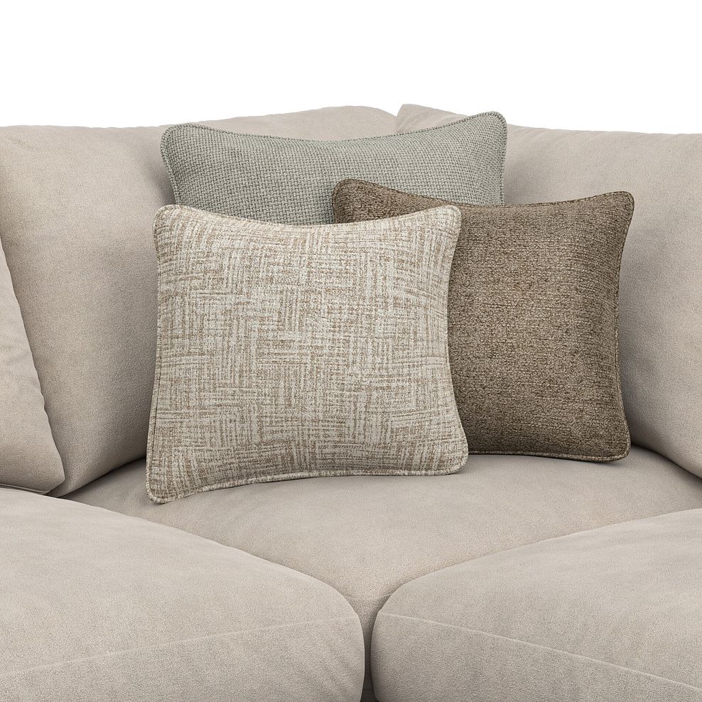 Elston 3 Seat Right Hand Modular Corner Sofa in Penny Dove Fabric - Group 7 6