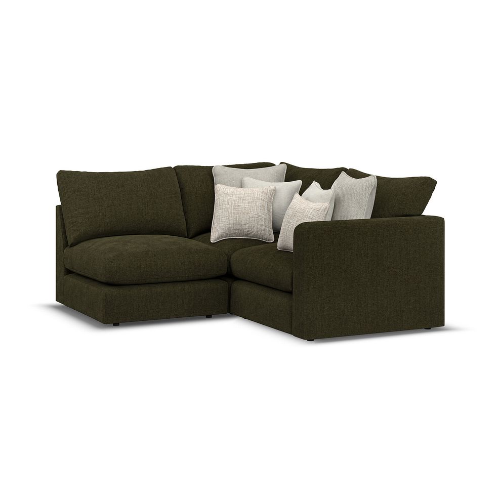 Elston 3 Seat Right Hand Modular Corner Sofa in Penny Forest Fabric - Group 7 1