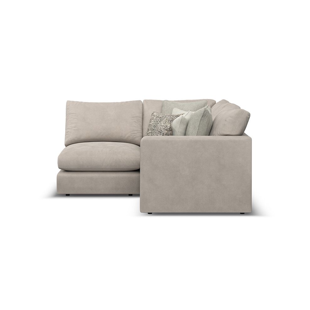 Elston 3 Seat Right Hand Modular Corner Sofa in Penny Mid Grey Fabric - Group 7 2
