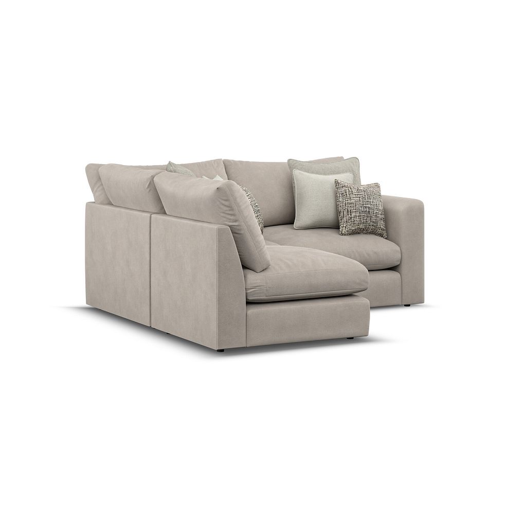 Elston 3 Seat Right Hand Modular Corner Sofa in Penny Mid Grey Fabric - Group 7 3