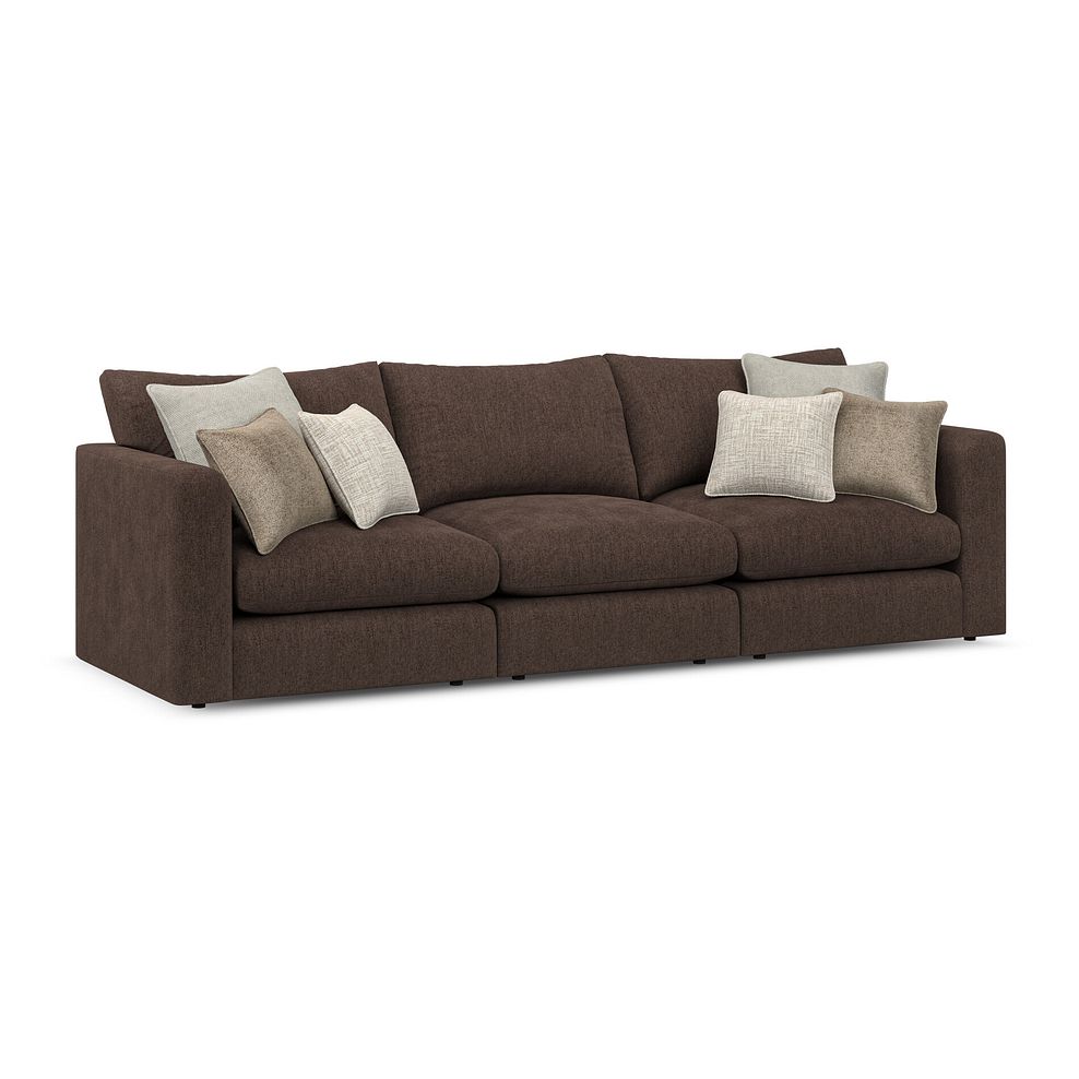 Elston 3 Seater Modular Sofa in Penny Cacao Fabric - Group 9 1