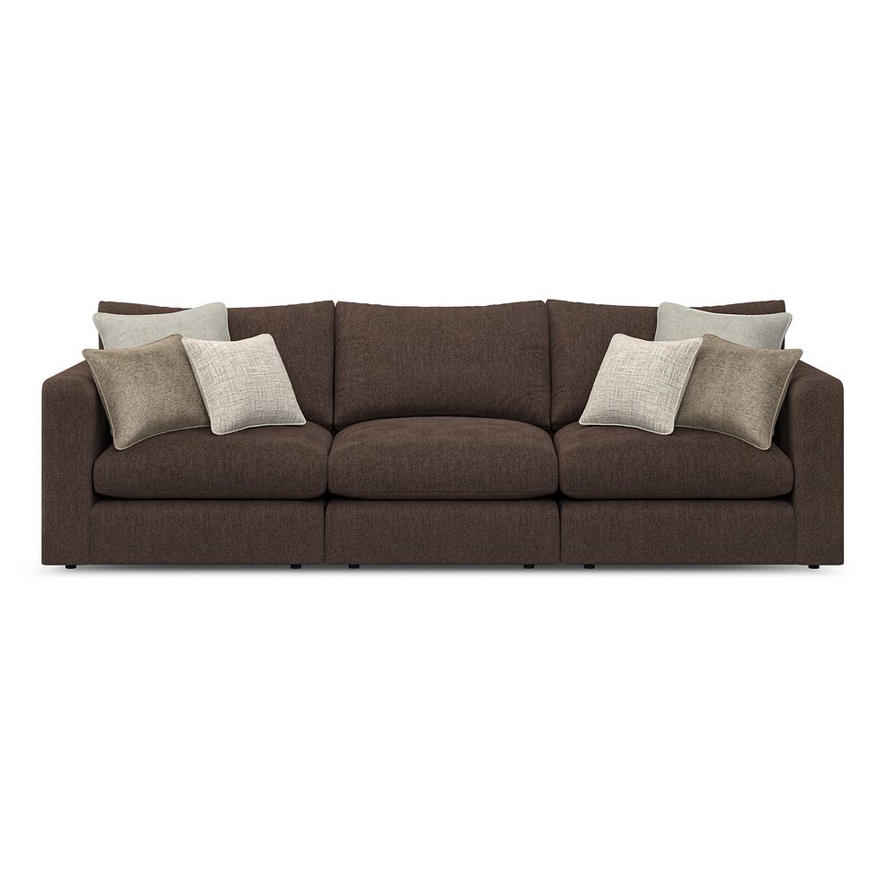 Elston 3 Seater Modular Sofa in Penny Cacao Fabric - Group 9 2