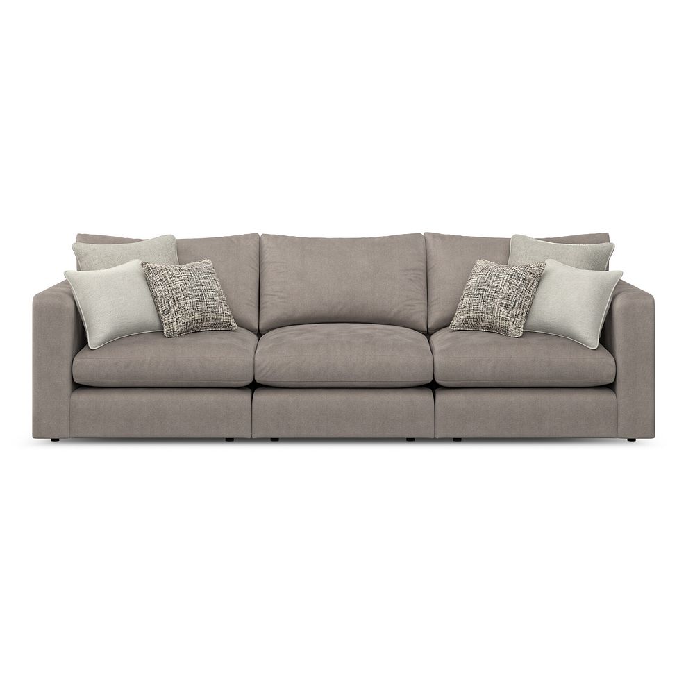 Elston 3 Seater Modular Sofa in Penny Clay Fabric - Group 9 2