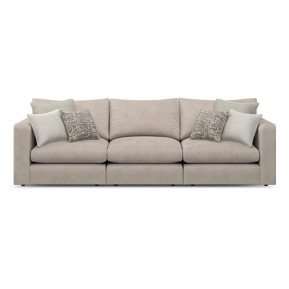 Elston 3 Seater Modular Sofa in Penny Mid Grey Fabric - Group 9 2
