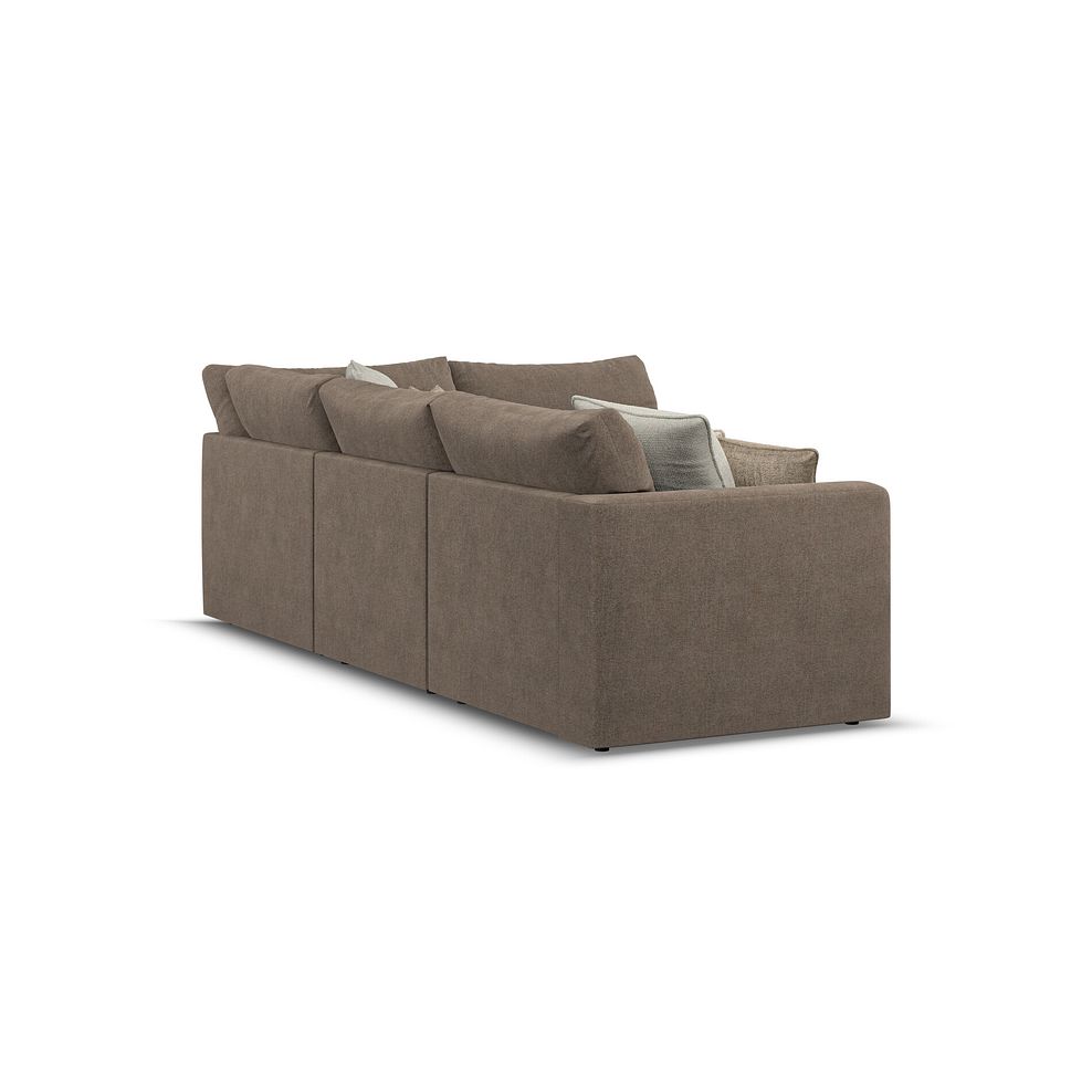 Elston 4 Seat Left Hand Modular Corner Sofa in Penny Burrow Fabric - Group 4 3