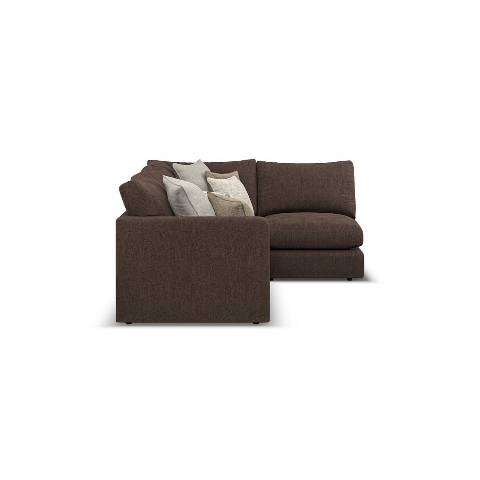 Elston 4 Seat Left Hand Modular Corner Sofa in Penny Cacao Fabric - Group 4 4