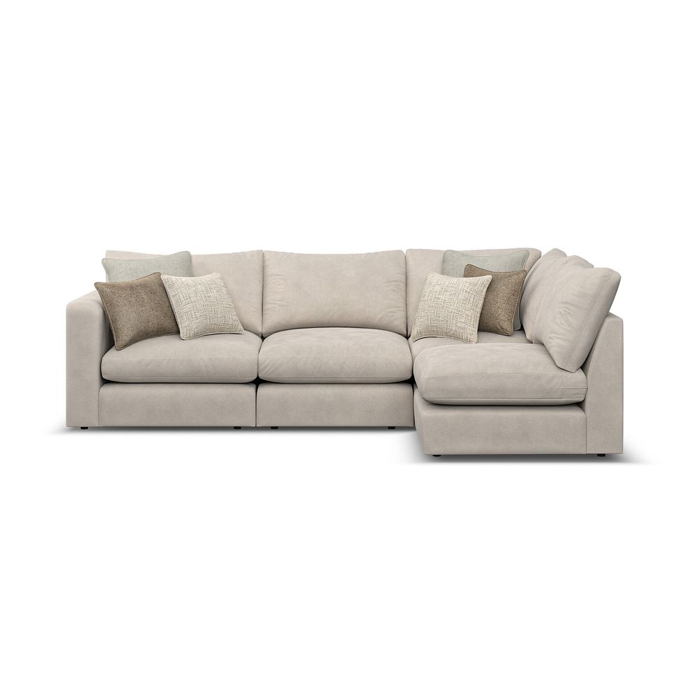 Elston 4 Seat Left Hand Modular Corner Sofa in Penny Dove Fabric - Group 4 2