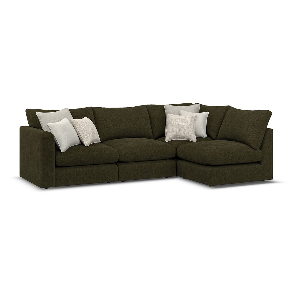 Elston 4 Seat Left Hand Modular Corner Sofa in Penny Forest Fabric - Group 4 3