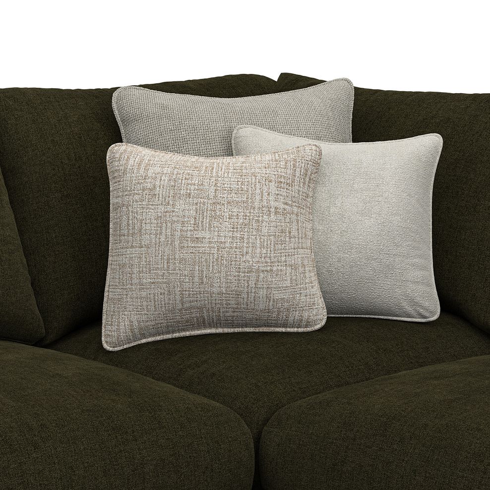 Elston 4 Seat Left Hand Modular Corner Sofa in Penny Forest Fabric - Group 4 8