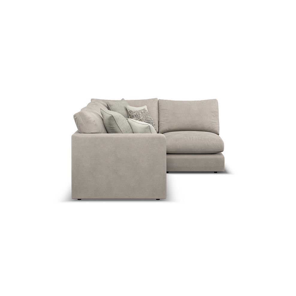 Elston 4 Seat Left Hand Modular Corner Sofa in Penny Mid Grey Fabric - Group 4 4