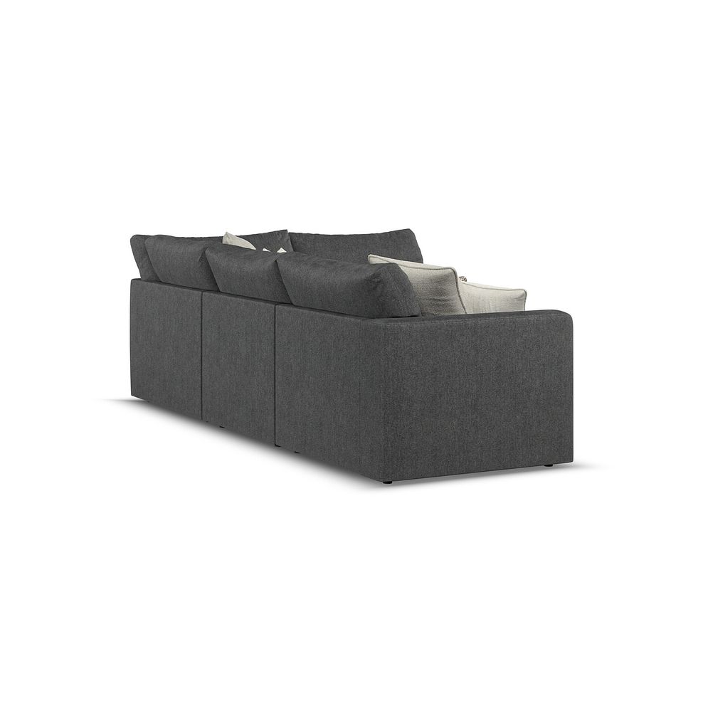 Elston 4 Seat Left Hand Modular Corner Sofa in Penny Whisp Fabric - Group 4 3