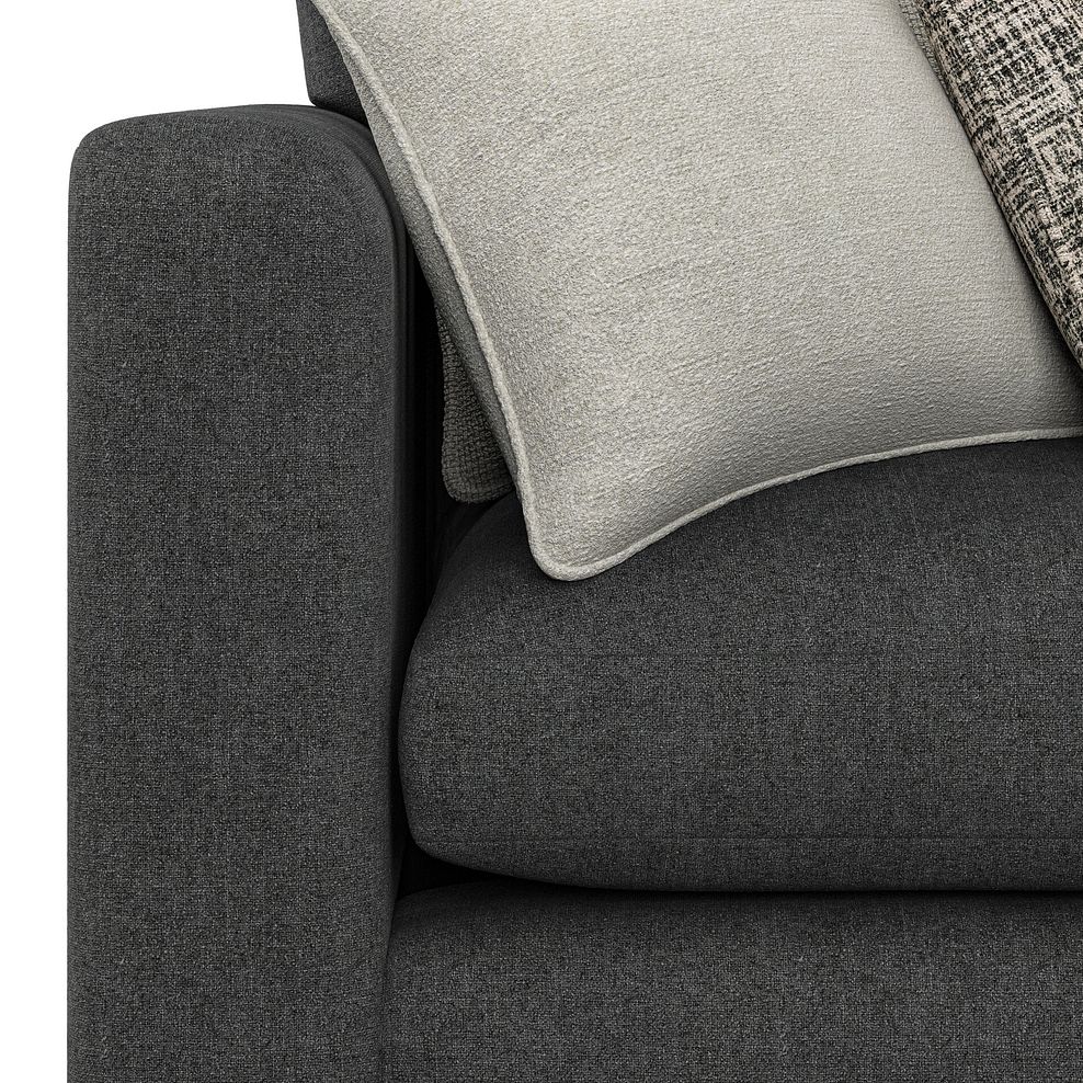 Elston 4 Seat Left Hand Modular Corner Sofa in Penny Whisp Fabric - Group 4 5