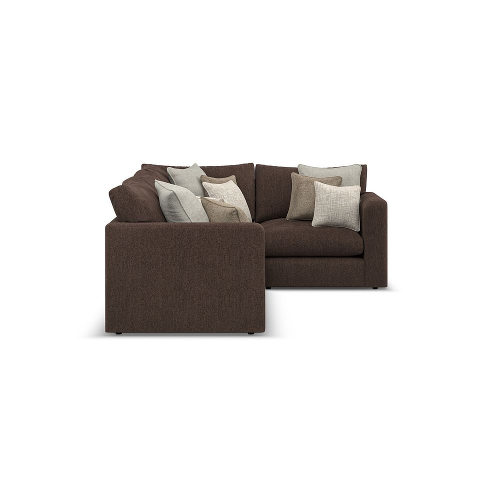 Elston 4 Seat Modular Left Hand Corner Sofa in Penny Cacao Fabric - Group 2 4