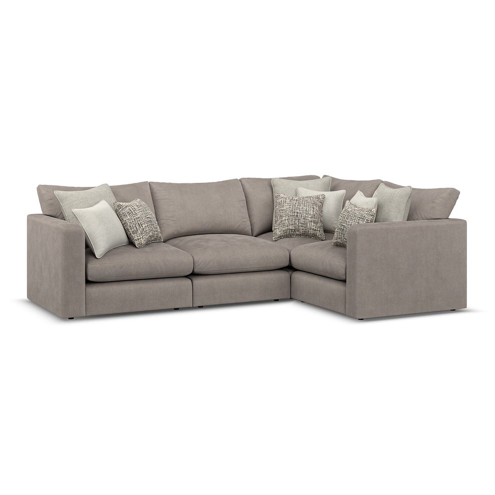 Elston 4 Seat Modular Left Hand Corner Sofa in Penny Clay Fabric - Group 2 1