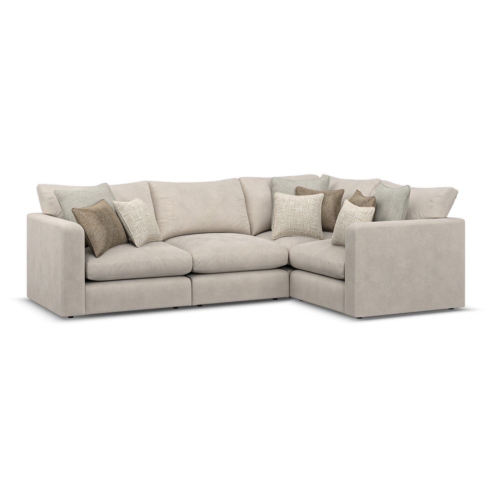 Elston 4 Seat Modular Left Hand Corner Sofa in Penny Dove Fabric - Group 2 1