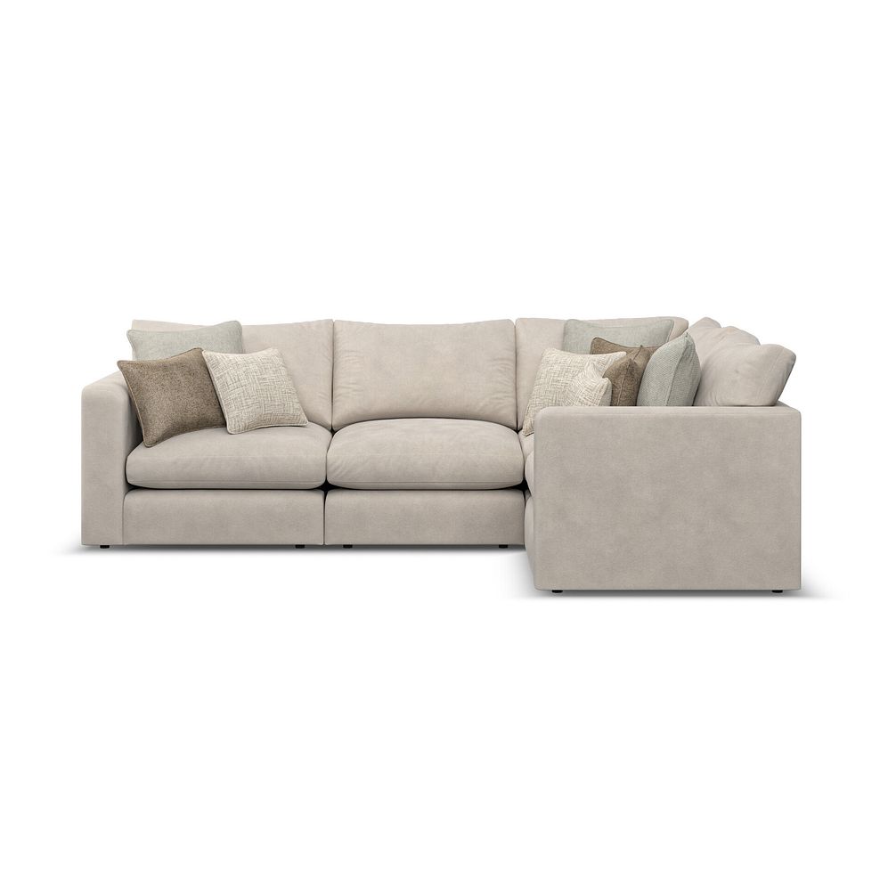 Elston 4 Seat Modular Left Hand Corner Sofa in Penny Dove Fabric - Group 2 2