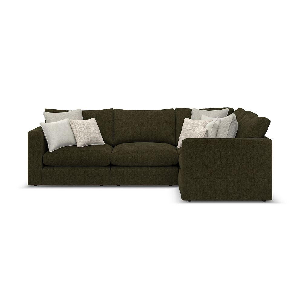 Elston 4 Seat Modular Left Hand Corner Sofa in Penny Forest Fabric - Group 2 2