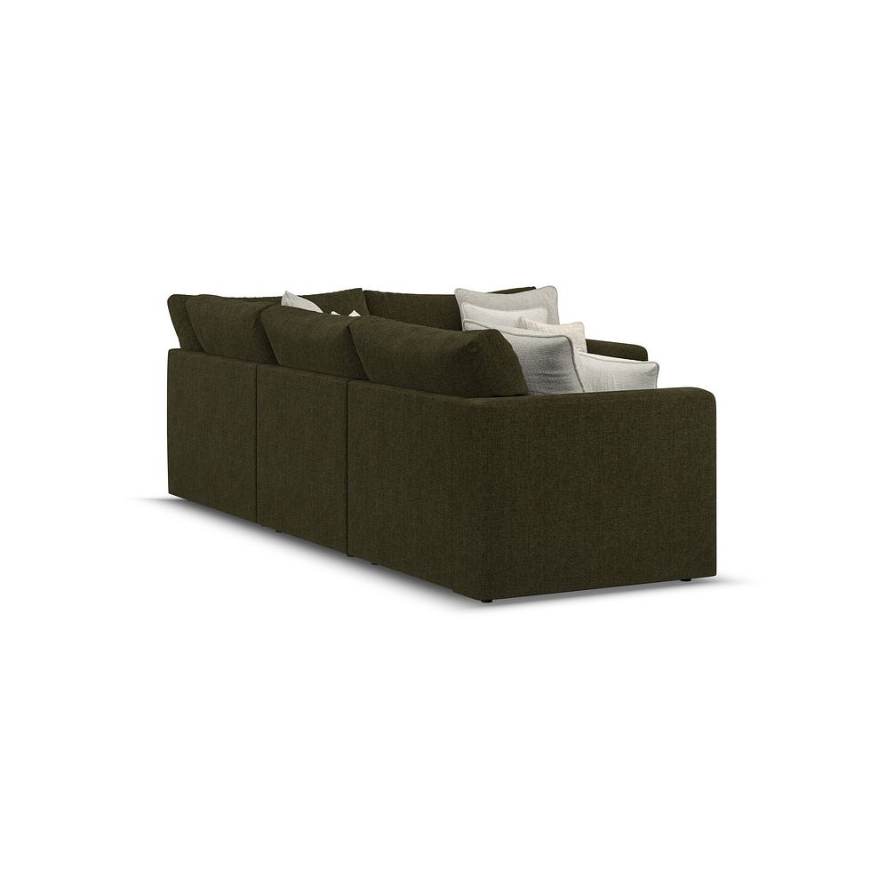 Elston 4 Seat Modular Left Hand Corner Sofa in Penny Forest Fabric - Group 2 3