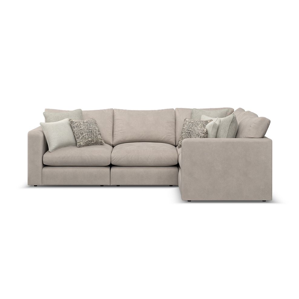 Elston 4 Seat Modular Left Hand Corner Sofa in Penny Mid Grey Fabric - Group 2 2