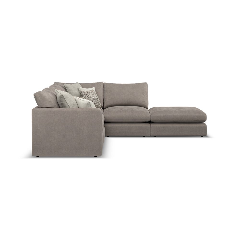 Elston Modular 4 Seat Left Hand Open End Corner Sofa in  in Penny Clay Fabric - Group 4 FOOT 4