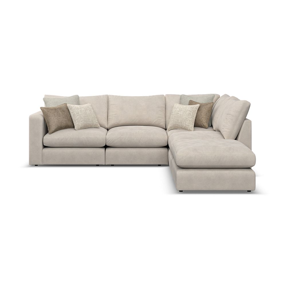 Elston Modular 4 Seat Left Hand Open End Corner Sofa in  in Penny Dove Fabric - Group 4 FOOT 2