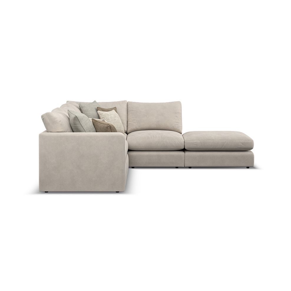 Elston Modular 4 Seat Left Hand Open End Corner Sofa in  in Penny Dove Fabric - Group 4 FOOT 4