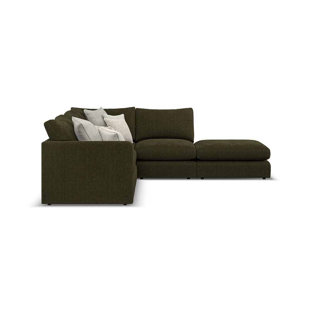 Elston Modular 4 Seat Left Hand Open End Corner Sofa in  in Penny Forest Fabric - Group 4 FOOT 8