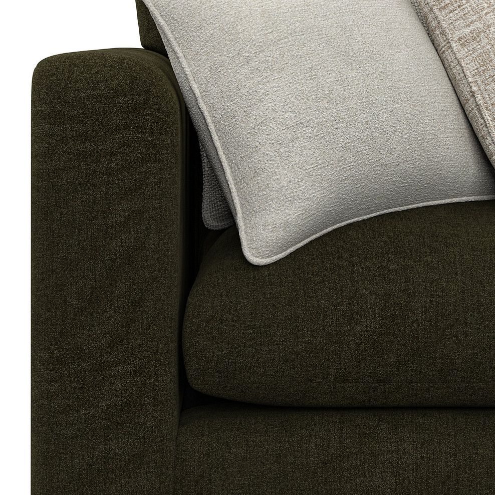 Elston Modular 4 Seat Left Hand Open End Corner Sofa in  in Penny Forest Fabric - Group 4 FOOT 9